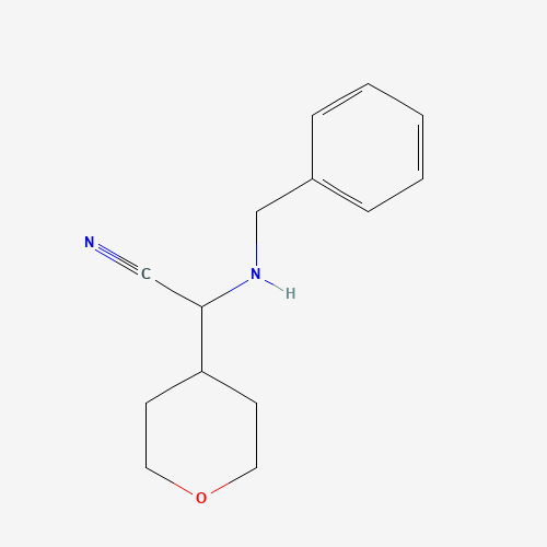 2-(Benzylamino)-2-(tetrahydro-2H-pyran-4-yl)acetonitrile