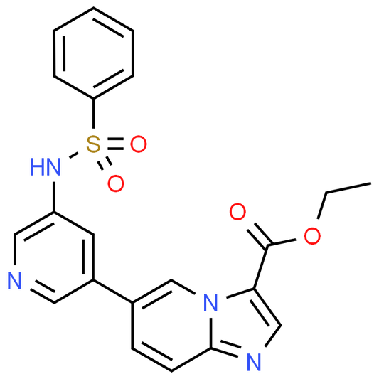 Ethyl 6-(5-(phenylsulfonamido)pyridin-3-yl)imidazo[1,2-a]pyridine-3-carboxylate