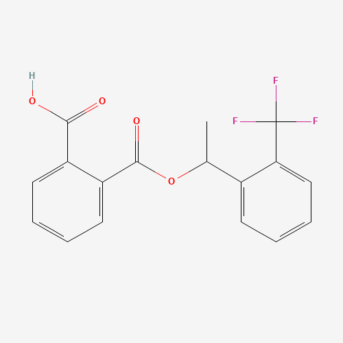 2-((1-(2-(Trifluoromethyl)phenyl)ethoxy)carbonyl)benzoic acid