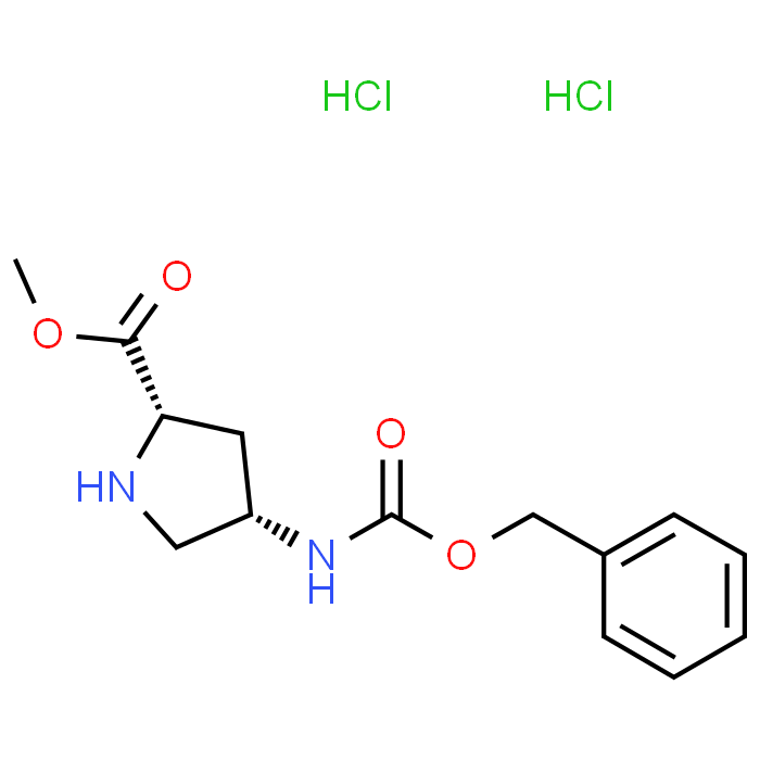 (2S,4S)-Methyl 4-(((benzyloxy)carbonyl)amino)pyrrolidine-2-carboxylate dihydrochloride