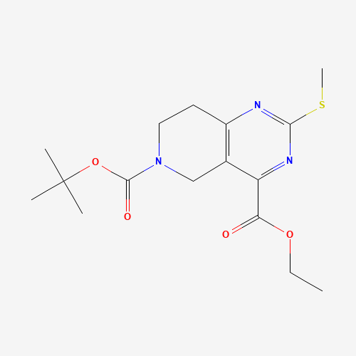 6-tert-Butyl 4-ethyl 2-(methylthio)-7,8-dihydropyrido[4,3-d]pyrimidine-4,6(5H)-dicarboxylate