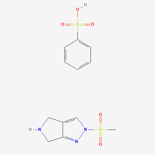 2-(Methylsulfonyl)-2,4,5,6-tetrahydropyrrolo[3,4-c]pyrazole benzenesulfonate