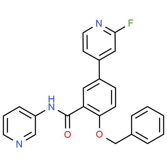 2-(Benzyloxy)-5-(2-fluoropyridin-4-yl)-N-(pyridin-3-yl)benzamide