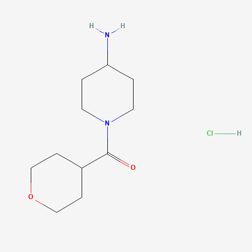 (4-Aminopiperidin-1-yl)(tetrahydro-2H-pyran-4-yl)methanone hydrochloride
