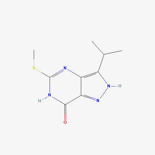 7H-pyrazolo[4,3-d]pyrimidin-7-one, 1,6-dihydro-3-(1-methylethyl)-5-(methylthio)-