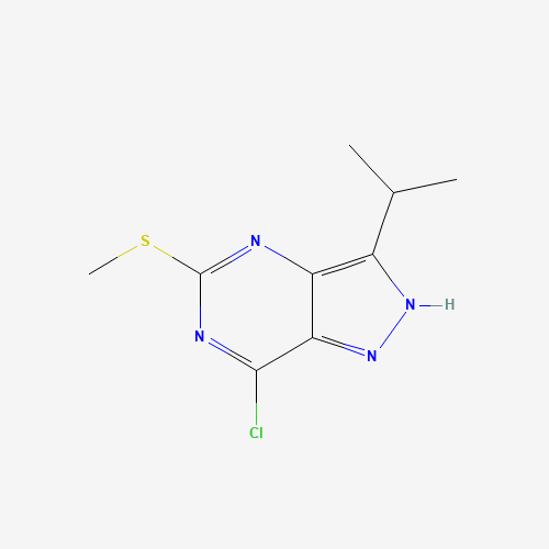 7-Chloro-3-isopropyl-5-(methylthio)-1H-pyrazolo[4,3-d]pyrimidine