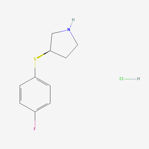 (R)-3-((4-Fluorophenyl)thio)pyrrolidine hydrochloride