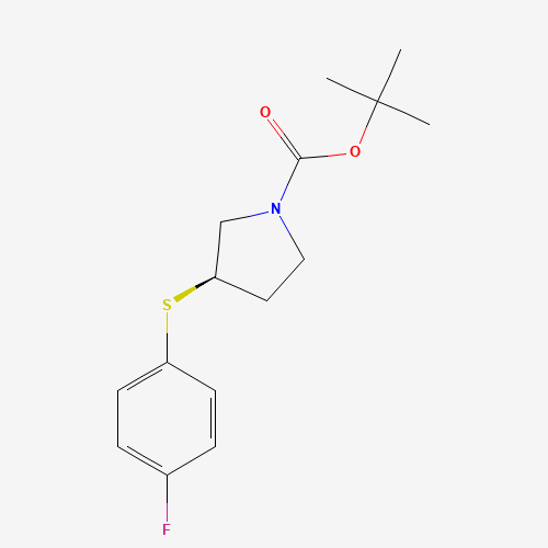 (R)-tert-Butyl 3-((4-fluorophenyl)thio)pyrrolidine-1-carboxylate