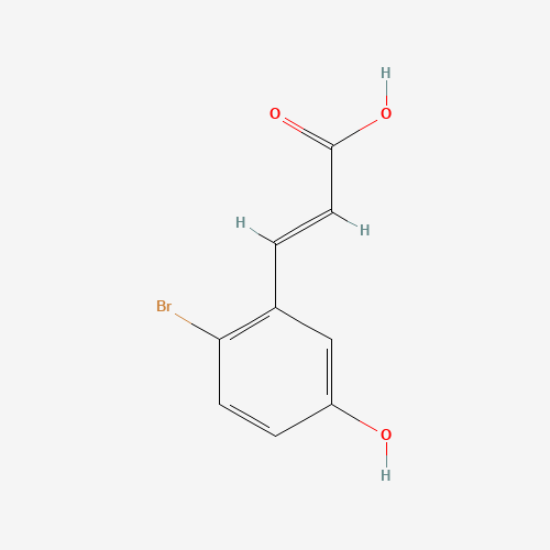 (E)-3-(2-Bromo-5-hydroxyphenyl)acrylic acid