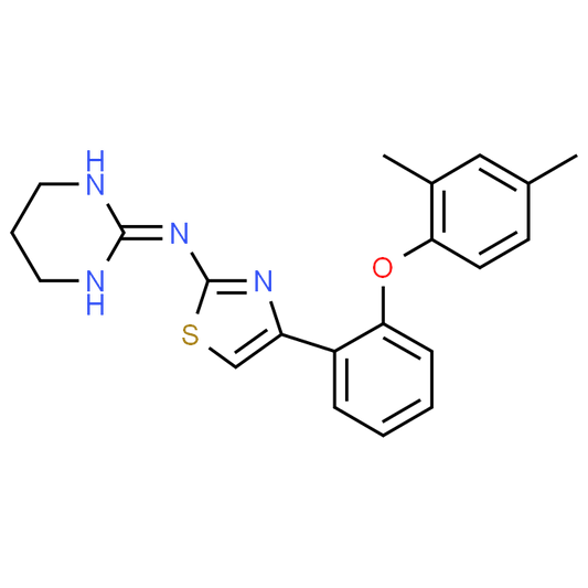 4-(2-(2,4-Dimethylphenoxy)phenyl)-N-(1,4,5,6-tetrahydropyrimidin-2-yl)thiazol-2-amine