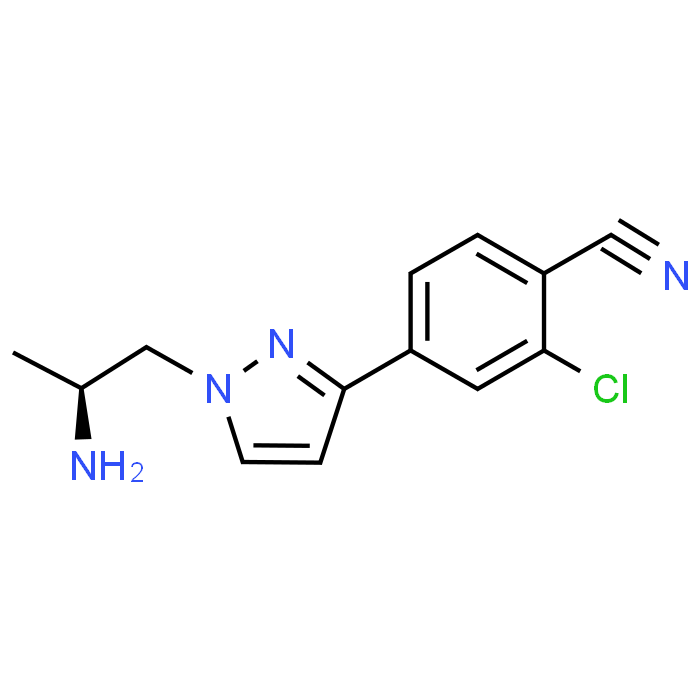 (S)-4-(1-(2-Aminopropyl)-1H-pyrazol-3-yl)-2-chlorobenzonitrile