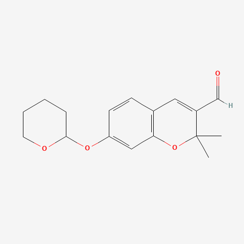 2,2-Dimethyl-7-((tetrahydro-2H-pyran-2-yl)oxy)-2H-chromene-3-carbaldehyde
