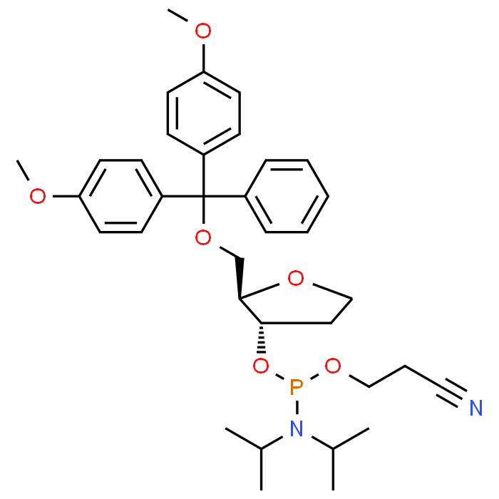 (2R,3S)-2-((Bis(4-methoxyphenyl)(phenyl)methoxy)methyl)tetrahydrofuran-3-yl (2-cyanoethyl) diisopropylphosphoramidite