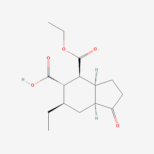 (3aS,4S,5S,6R,7aS)-4-(ethoxycarbonyl)-6-ethyl-1-oxooctahydro-1H-indene-5-carboxylic acid