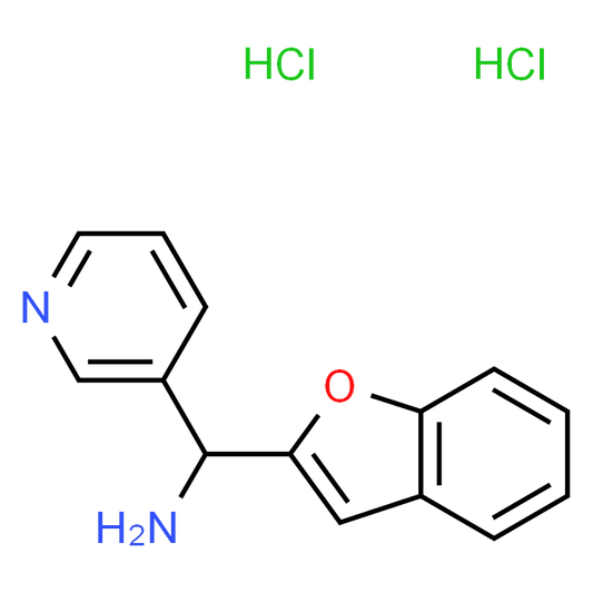1-Benzofuran-2-yl(pyridin-3-yl)methanamine 2hcl