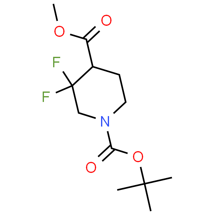 1-tert-Butyl 4-methyl 3,3-difluoropiperidine-1,4-dicarboxylate