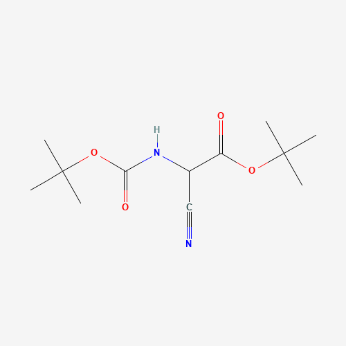 tert-Butyl 2-((tert-butoxycarbonyl)amino)-2-cyanoacetate