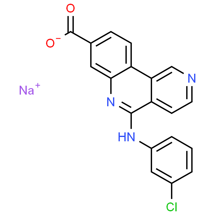 Sodium 5-((3-chlorophenyl)amino)benzo[c][2,6]naphthyridine-8-carboxylate