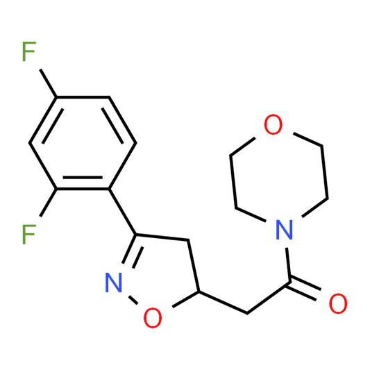 2-(3-(2,4-Difluorophenyl)-4,5-dihydroisoxazol-5-yl)-1-morpholinoethan-1-one