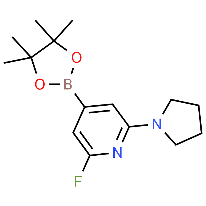 2-Fluoro-6-(pyrrolidin-1-yl)-4-(4,4,5,5-tetramethyl-1,3,2-dioxaborolan-2-yl)pyridine