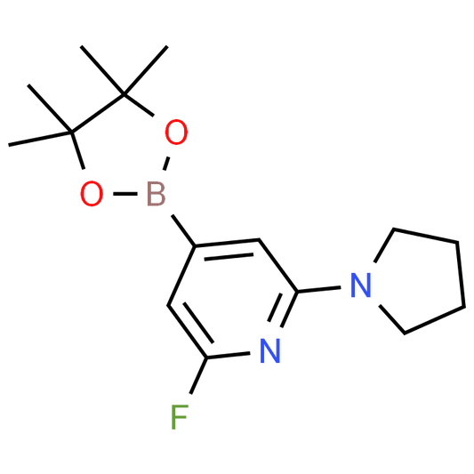 2-Fluoro-6-(pyrrolidin-1-yl)-4-(4,4,5,5-tetramethyl-1,3,2-dioxaborolan-2-yl)pyridine