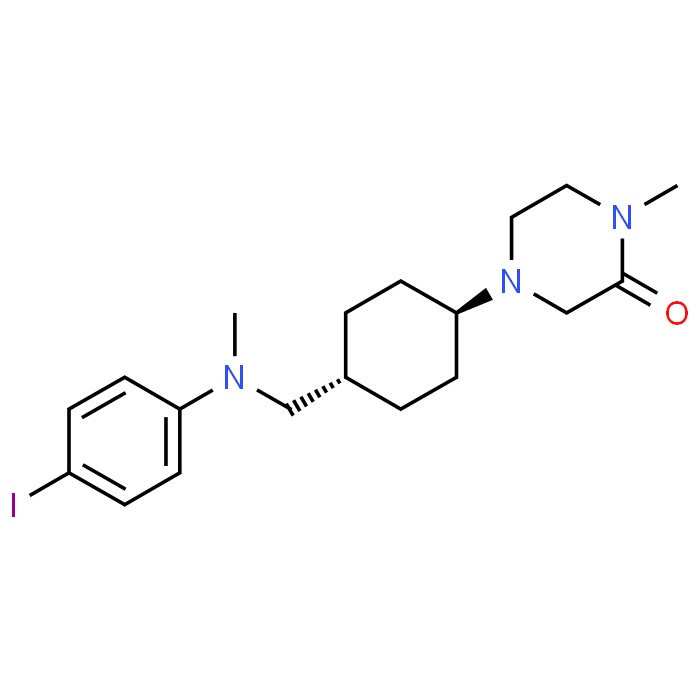 4-(trans-4-(((4-Iodophenyl)(methyl)amino)methyl)cyclohexyl)-1-methylpiperazin-2-one