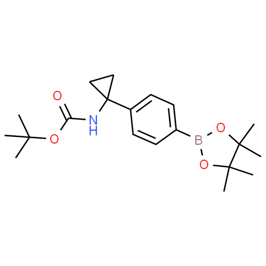 tert-Butyl (1-(4-(4,4,5,5-tetramethyl-1,3,2-dioxaborolan-2-yl)phenyl)cyclopropyl)carbamate
