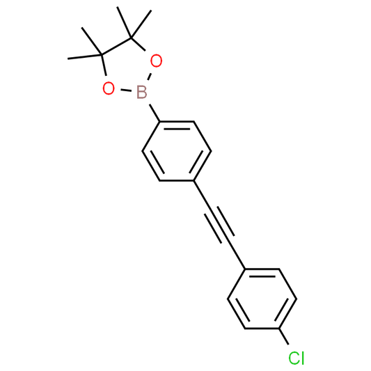 2-(4-((4-Chlorophenyl)ethynyl)phenyl)-4,4,5,5-tetramethyl-1,3,2-dioxaborolane