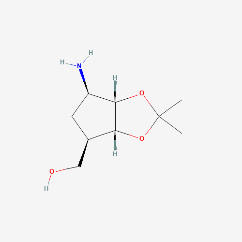 ((3aR,4R,6R,6aS)-6-Amino-2,2-dimethyltetrahydro-3aH-cyclopenta[d][1,3]dioxol-4-yl)methanol