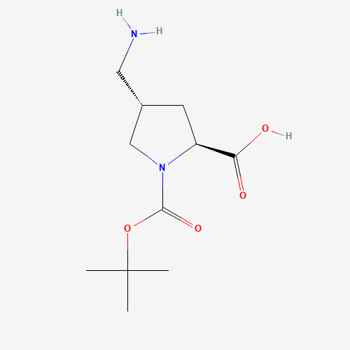(2S,4S)-4-(Aminomethyl)-1-(tert-butoxycarbonyl)pyrrolidine-2-carboxylic acid
