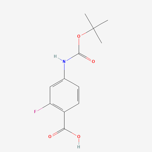 4-((tert-Butoxycarbonyl)amino)-2-fluorobenzoic acid