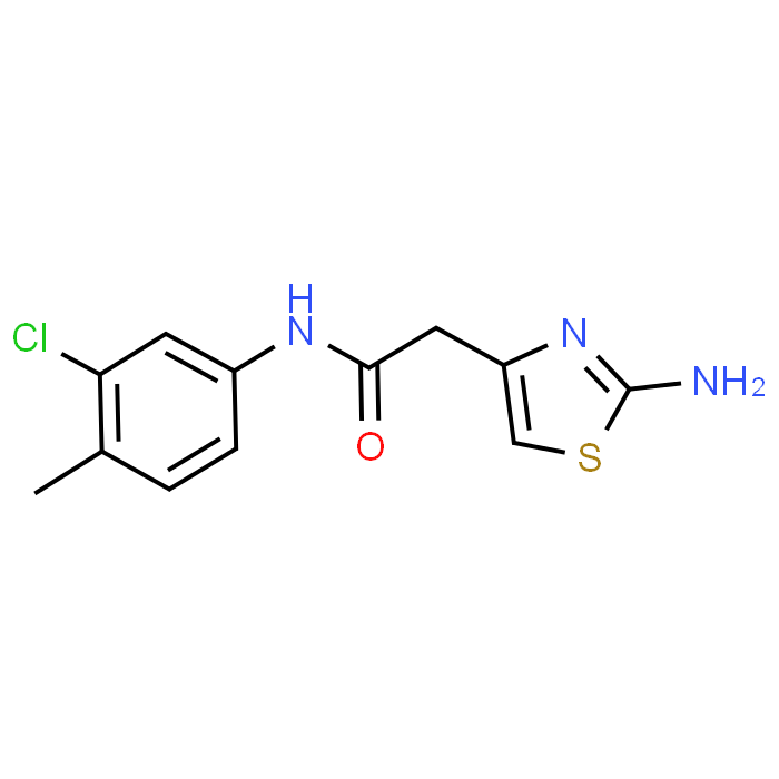 2-(2-Aminothiazol-4-yl)-N-(3-chloro-4-methylphenyl)acetamide