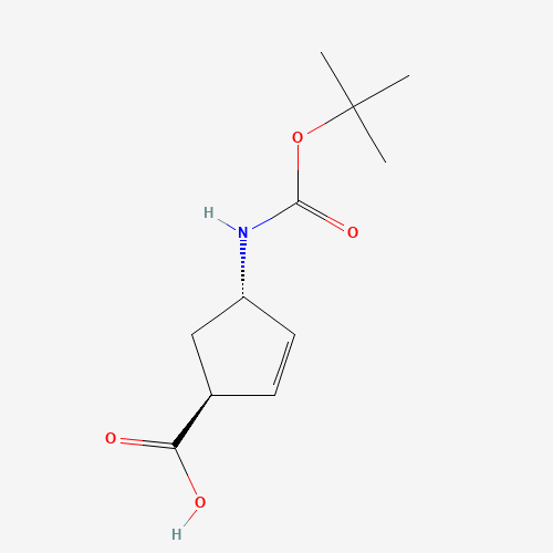 (1S,4S)-4-((tert-Butoxycarbonyl)amino)cyclopent-2-ene-1-carboxylic acid