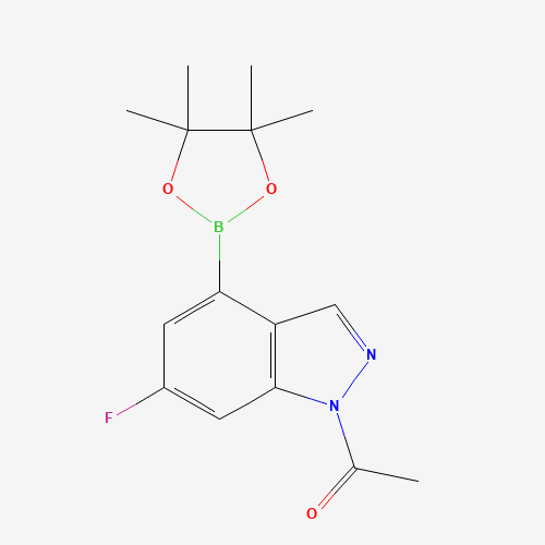 1-(6-Fluoro-4-(4,4,5,5-tetramethyl-1,3,2-dioxaborolan-2-yl)-1H-indazol-1-yl)ethanone