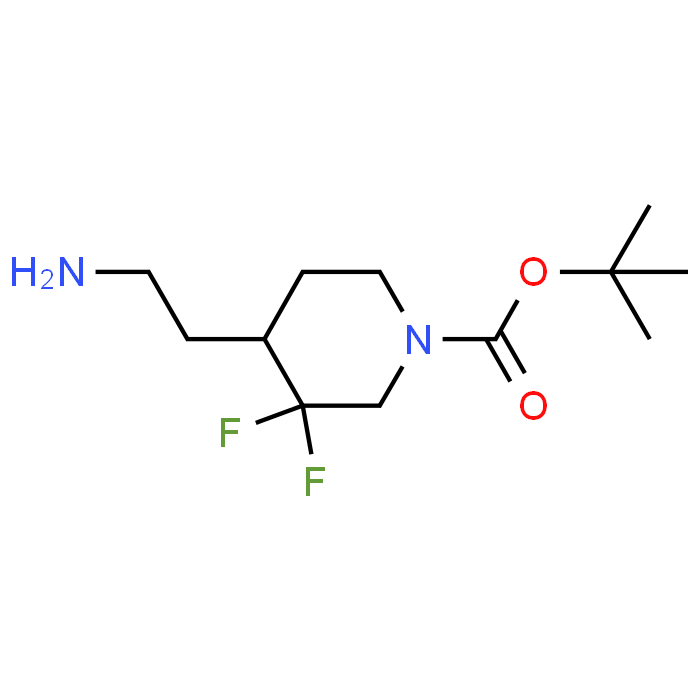 tert-Butyl 4-(2-aminoethyl)-3,3-difluoropiperidine-1-carboxylate