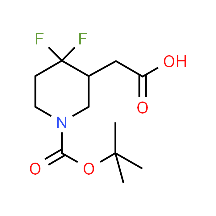2-(1-(tert-Butoxycarbonyl)-4,4-difluoropiperidin-3-yl)acetic acid