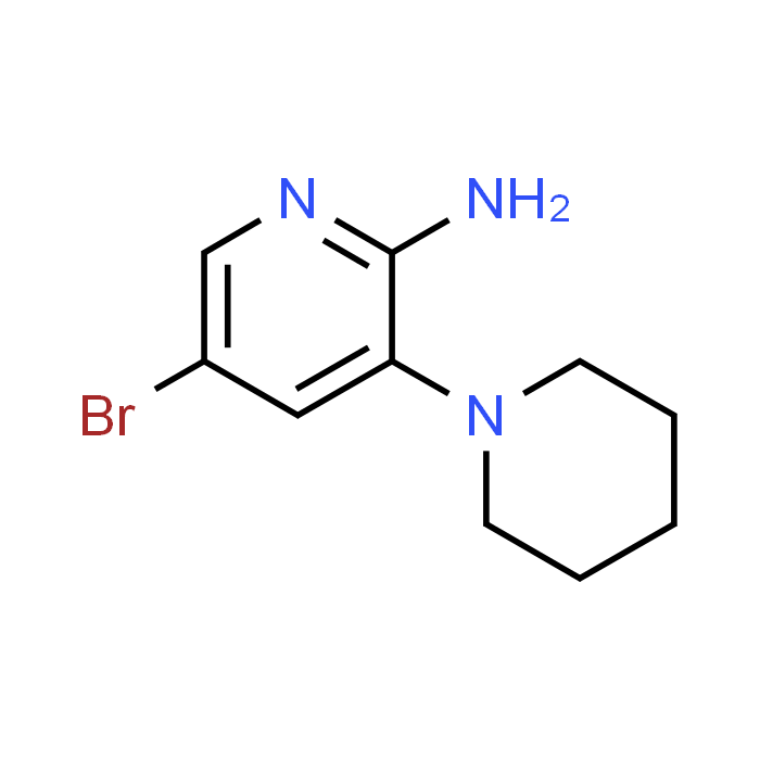 5-Bromo-3-(piperidin-1-yl)pyridin-2-amine