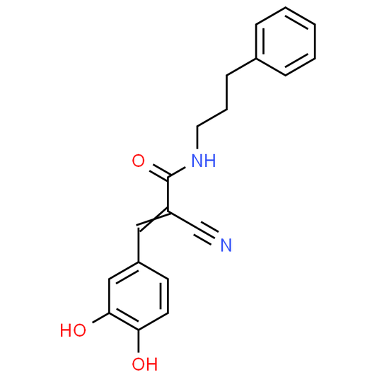 (E)-2-Cyano-3-(3,4-dihydroxyphenyl)-N-(3-phenylpropyl)acrylamide