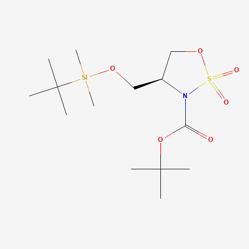 tert-Butyl (S)-4-(((tert-butyldimethylsilyl)oxy)methyl)-1,2,3-oxathiazolidine-3-carboxylate 2,2-dioxide