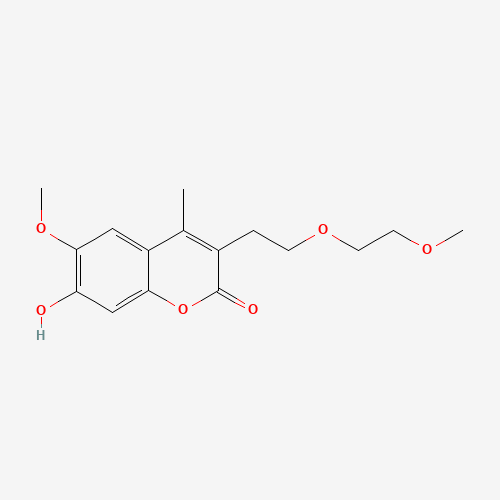 2H-1-benzopyran-2-one, 7-hydroxy-6-methoxy-3-[2-(2-methoxyethoxy)ethyl]-4-methyl-