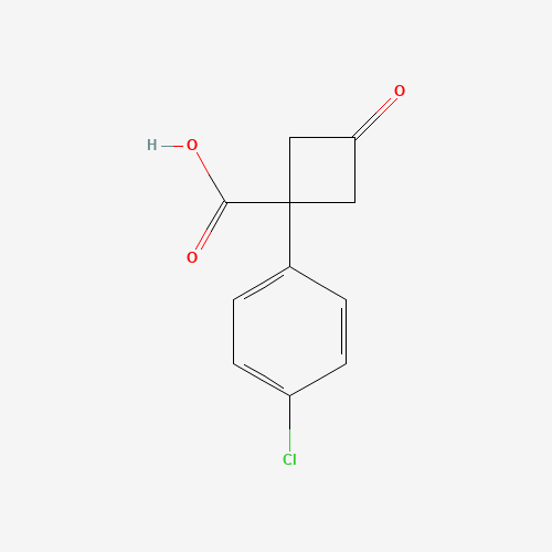 1-(4-Chlorophenyl)-3-oxocyclobutane-1-carboxylic acid