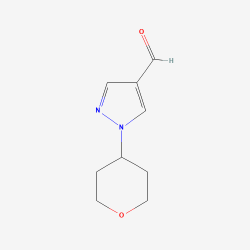 1-(Tetrahydro-2H-pyran-4-yl)-1H-pyrazole-4-carbaldehyde
