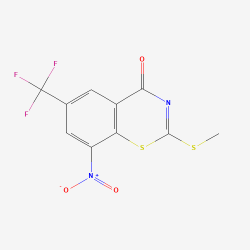 2-(Methylthio)-8-nitro-6-(trifluoromethyl)-4H-benzo[e][1,3]thiazin-4-one