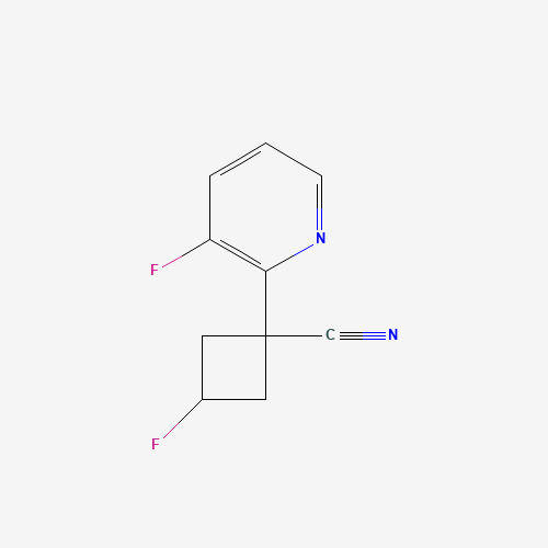 cis-3-Fluoro-1-(3-fluoropyridin-2-yl)cyclobutanecarbonitrile