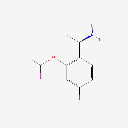 (1R)-1-[2-(Difluoromethoxy)-4-fluorophenyl]ethan-1-amine