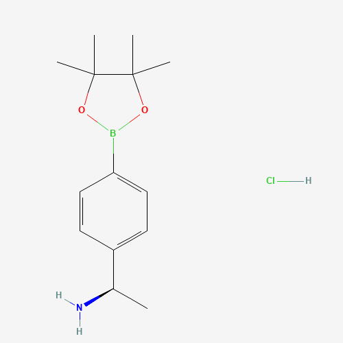 (R)-1-(4-(4,4,5,5-Tetramethyl-1,3,2-dioxaborolan-2-yl)phenyl)ethan-1-amine hydrochloride