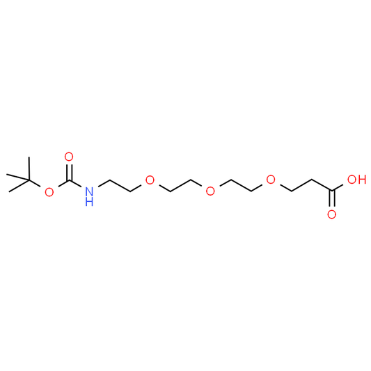 2,2-Dimethyl-4-oxo-3,8,11,14-tetraoxa-5-azaheptadecan-17-oic acid