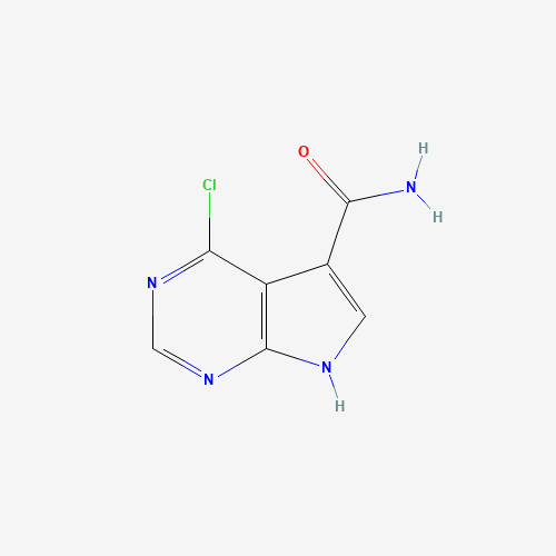 4-Chloro-7H-pyrrolo[2,3-d]pyrimidine-5-carboxamide