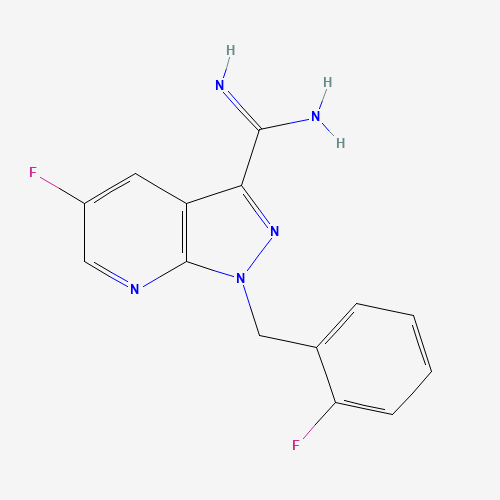 5-Fluoro-1-(2-fluorobenzyl)-1H-pyrazolo[3,4-b]pyridine-3-carboximidamide