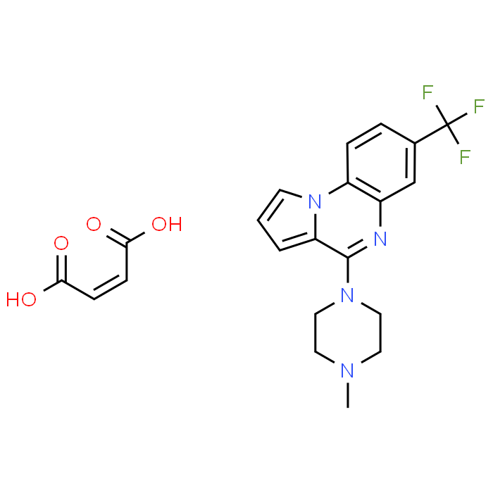 4-(4-Methylpiperazin-1-yl)-7-(trifluoromethyl)pyrrolo[1,2-a]quinoxaline maleate